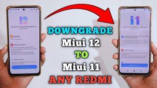 Downgrade Miui 12 Update To Miui 11 Update Any Redmi Device's 