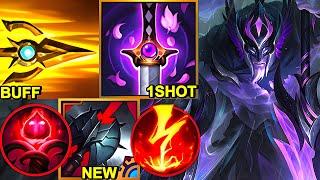 Wild Rift China Pantheon - INSANE BUFF !! NEW Hextech Black Cleaver ONE SHOT PANTHEON Build Runes