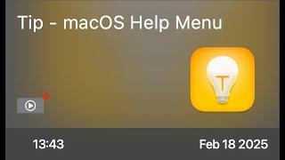 Tip - macOS Help Menu - Preview