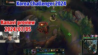 Kanavi proview 2024/07/05 graves viego tristana Korea challenger | JDG Kanavi第一视角