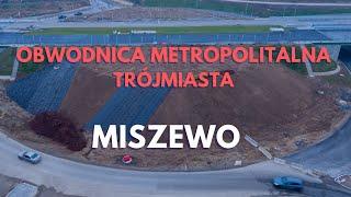 Obwodnica Metropolitalna Trójmiasta - Węzeł Miszewo 11.11.2024 | 4K | dji air3s | dron