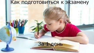 Как подготовиться к экзамену за 1 день