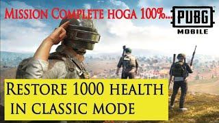 Restore 1000 health in classic mode