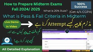 how to prepare for vu midterm exams |midterm exam preparation 2024 |vu midterm paper pattern