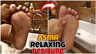 ASMR! (relaxing) pedicure and dry skin removal / Footcare 33