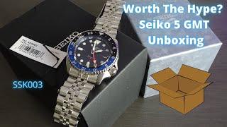 Seiko 5 GMT Unboxing and First Impressions ! SSK003