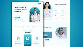 Build A Clinic Website Using HTML, CSS & JS