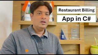 C# Restaurant Billing Application | Real time used in Markets