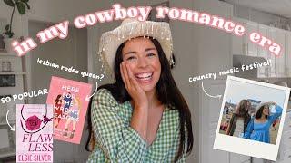 reading cowboy (girl?) romances  & a country music festival!! | spoiler reading vlog