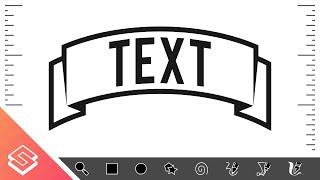 Inkscape Tutorial: Create a Curved Ribbon with Text