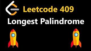 Longest Palindrome - Leetcode 409 - Python