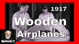 Wood and Fabric Airplane Assembly