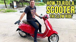 HOW TO RIDE A SCOOTER | Slow Ride and Lane Filtering | Rear Brake & Throttle Control | PART 5