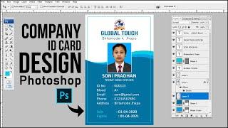 How to Design Printable Id Card in Adobe Photoshop !