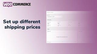WooCommerce different shipping costs | Set up different shipping prices for different locations