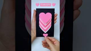 Cute Gift Idea  Heart Waterfall Card for Valentine’s Day | DIY Craft | I LOVE YOU Pop Up Card