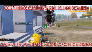 |BGMI 3.5 HIGH DAMAGE | COVER HIT MAGIC BULLET | AUTOHEAD CONFIG| MAIN ID SAFE | LINK  DISCRIPTION