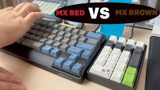 Sound check. Cherry MX Red vs MX Brown