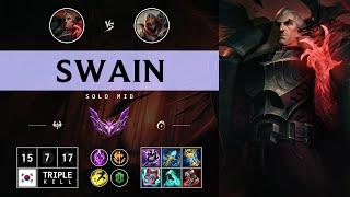 Swain Mid vs Zed - KR Master Patch 14.13