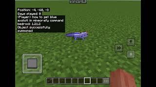 How to get blue axolotl in Minecraft bedrock edition 1.21.2 (not fake)
