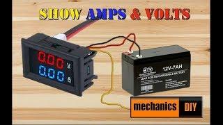 How To Connect lcd am and volt meter - 5 wires - R B Y