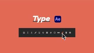 Type Quick Start | After Effects script