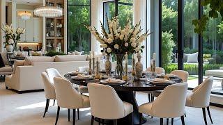 Minimalist Dining Table Shapes & Materials for 2025 Dining Room Design Trends | Home Interior Design