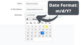 Date Format in Laravel: How to Make it m/d/Y?