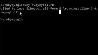 How to solve Ruby 2.4 : Failed to load libmysql.dll