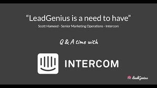 LeadGenius helping Intercom with global data coverage and filling their sales pipeline