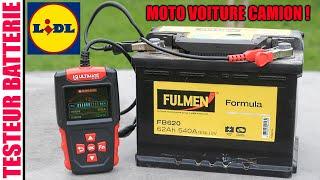 LIDL testeur de batterie de voiture ULTIMATE SPEED USBD1 A1 moto camion 6V 12V 24V 100-2000A