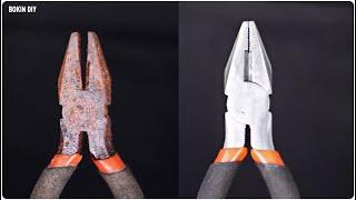 Old & Rusty Plier Restoration | Easiest way