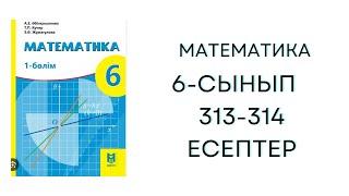 6-Сынып Математика 313 - 314 есептер