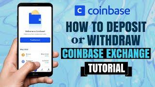 How to DEPOSIT or WITHDRAW on Coinbase App | Bitcoin and Crypto Tutorial