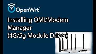 Install QMI/Modem Manager Openwrt WG3526/WG1608