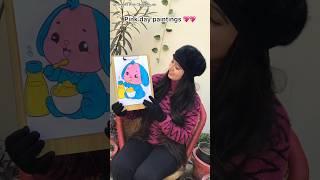 Wow 🩷 pink day challenge 🩷🩷 paintings #youtubeshorts #shortsfeed #trending #shorts