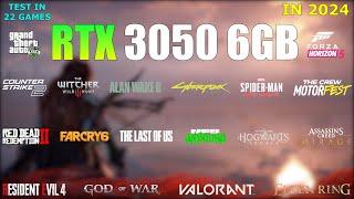 RTX 3050 6GB Laptop - Test in 22 Games in 2024 - RTX 3050 Gaming Test