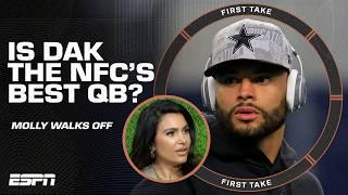 Putting ALL YOUR MONEY on Dak Prescott in the NFC?! MOLLY QERIM WALKS OFF SET  | First Take