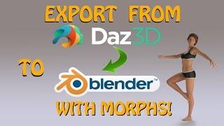 How to Export Morphs from Daz Studio 4.9 to Blender Shape Keys