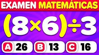 ¿Eres Bueno en Matemáticas? ⏰ - Rapidez Mental | Play Quiz de Cultura General - Números