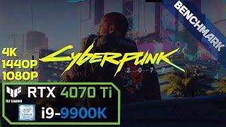 Cyberpunk 2077 v2.02 - Benchmark (1080p, 1440p, 4K) // RTX 4070 Ti + i9-9900K