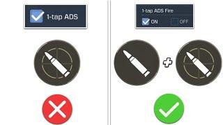 1-Tap ADS Vs 1-Tap ADS Fire | Best ADS Fire Button Setting For BattleRoyale?