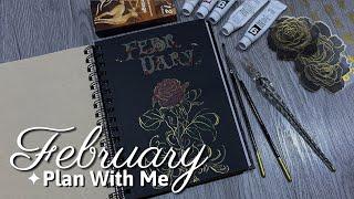 February Bullet Journal Set Up  Rose Theme | Project Bee