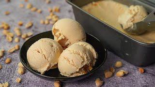Homemade Peanut Butter Ice Cream Recipe Without Mixer or Machine | Yummy