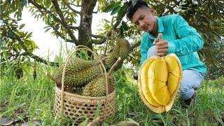 " Durian fruit recipes "  Brother and Sister cook Durian fruit recipes with village style