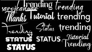 Top 10 Fonts For Status Video || 2021 Best Font Free Download | New best font for Instagram reels