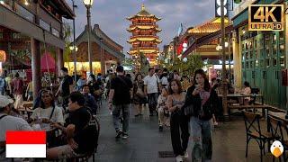 Jakarta, Indonesia Real Night Ambience in Jakarta's New Chinatown (4K HDR)