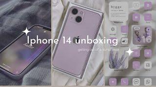 Unboxing iPhone 14 Purple  (128gb)  | setup |