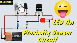 How to IR Proximity Sensor Circuit using BC 547 Transistor | Simple Proximity Sensor