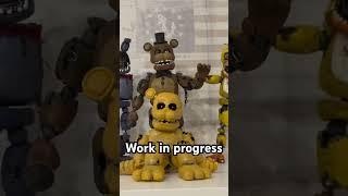 Work in progress on my withered golden Freddy figure. trying to make the eyes follow you #fnaf